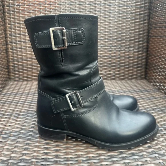 Prada Black Combat & Moto Boots - Picture 5 of 10